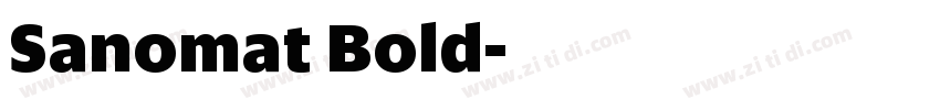 Sanomat Bold字体转换 Sanomat Bold字体转换